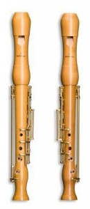 two one-handed recorders