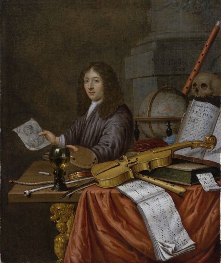 Vanitas with a Portrait of the Artist (Evert Collier)