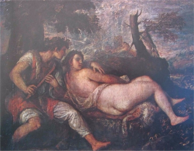 Nymph and Shepherd (Titian)
